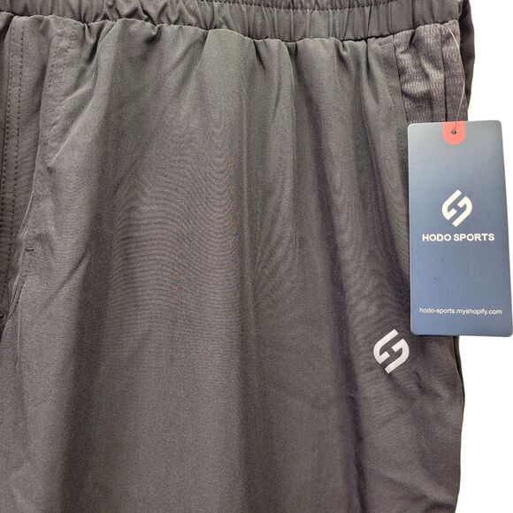 Hodo Sports Men's Athletic Pants Black Zipper Pockets Drawstring Size XX-Large - Picture 3 of 13